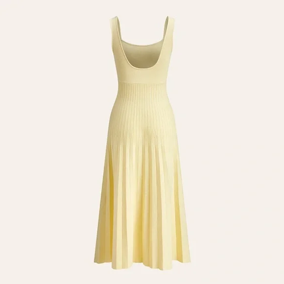 Commense Yellow Midi Dress - Picture 4 of 15